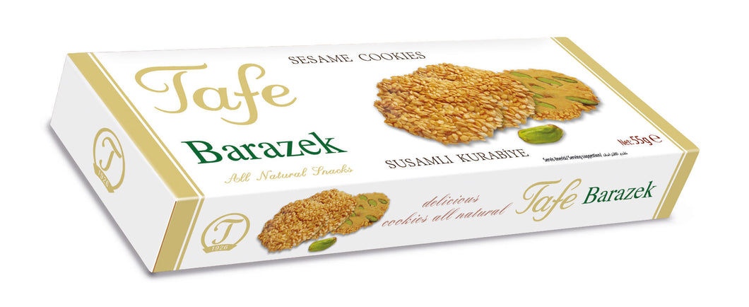 Barazek Galletas de Sésamo con Pistacho Turco 55 Gr